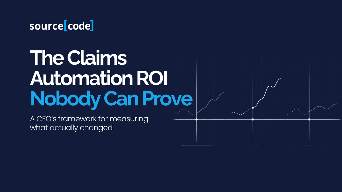 Editorial graphic representing the Isolation Ledger framework for measuring claims AI ROI